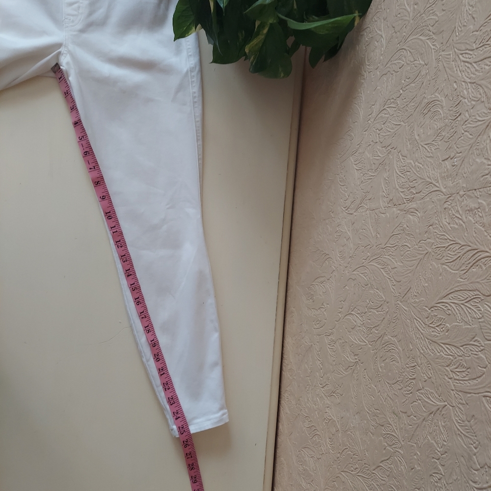 Spanx Jean-ish White Jeggings Medium Petite - Picture 7 of 10